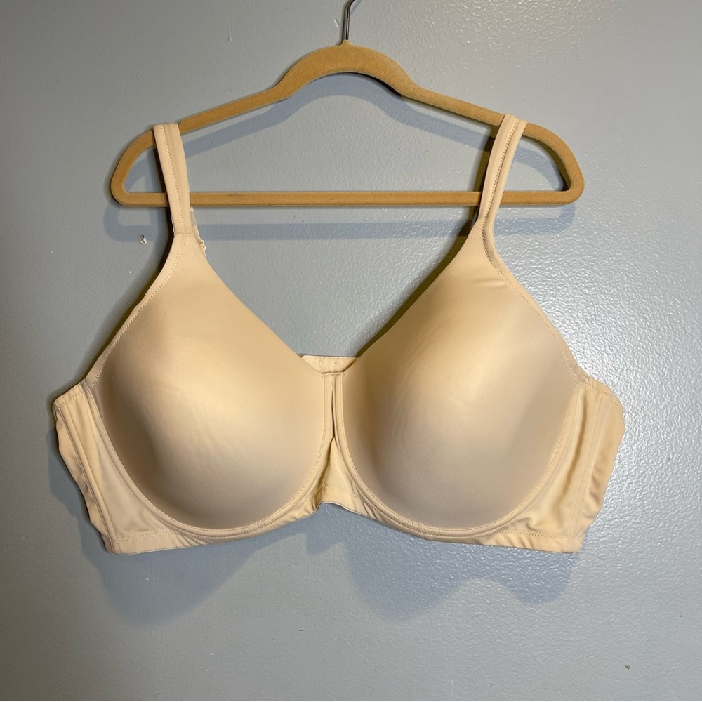 54D Leading Lady Bra Seamless Full Figure Underwire T-Shirt Nude Style 5028